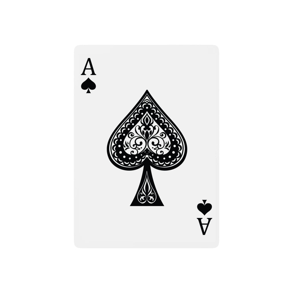 Classic Poker Playing Cards — Decorative Ace of Spades Deck