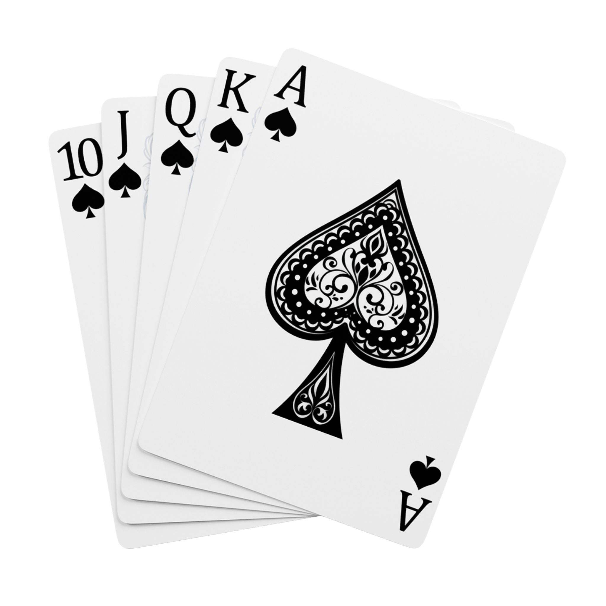 Classic Poker Playing Cards — Decorative Ace of Spades Deck